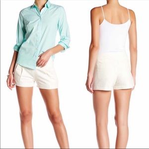 J.CREW Factory Pleated Shorts White Size 12